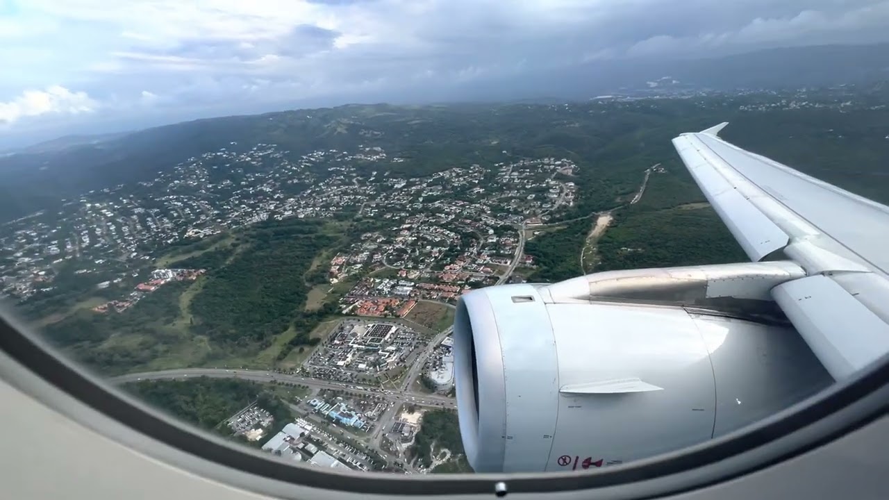 American Airlines Airbus A321 Full Takeoff from Montego Bay, Jamaica (MBJ)