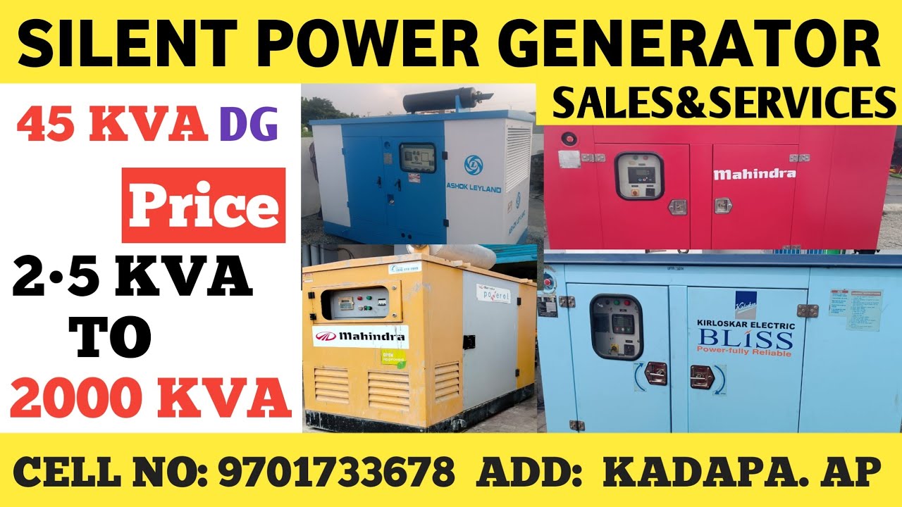 Silent Diesel Genarators Available Here. Cell:9701733678/9440507874 #Generator #viral #mahindra