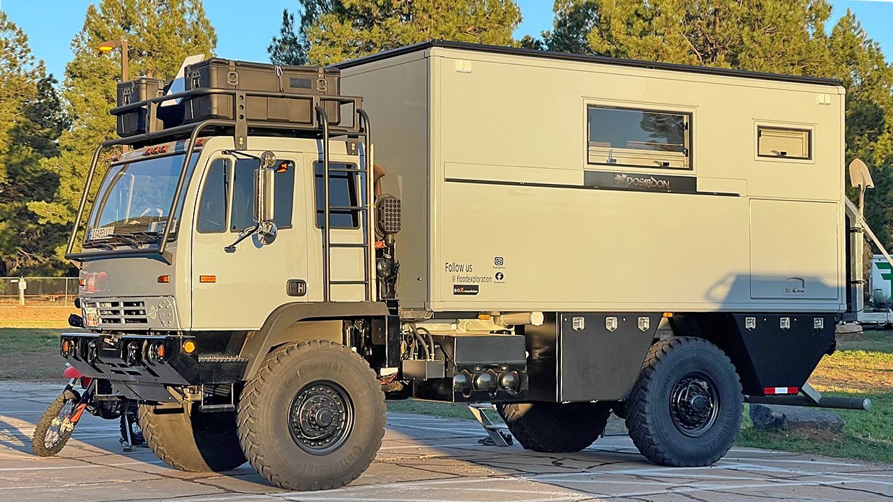 Этот военный автомобиль был переоборудован в роскошный экспедиционный кемпер.