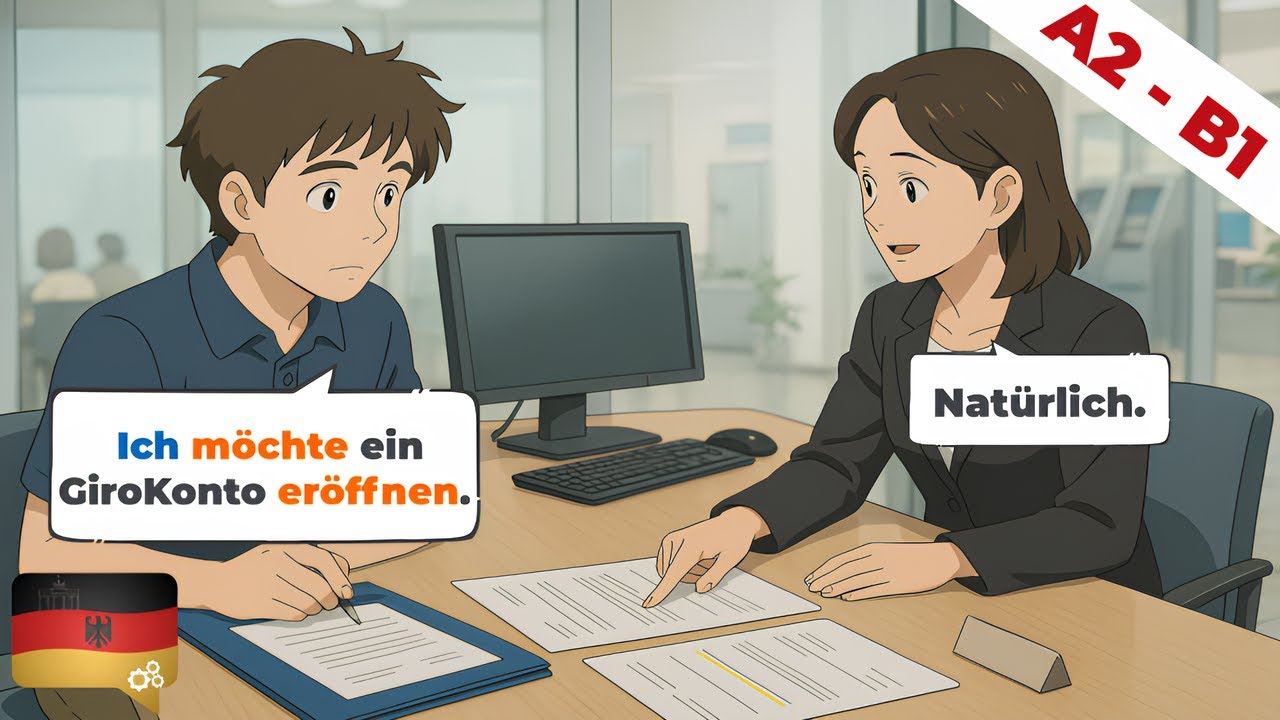 Deutsch Dialogen (A2-B1) | H&ouml;ren & Sprechen | T&auml;gliche Routine | Deutsch Lernen