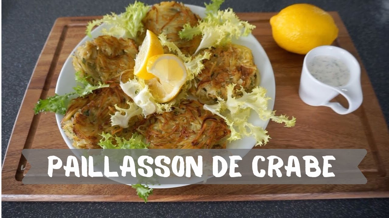 PAILLASSON DE CRABE , CORIANDRE ET PIMENT D'ESPELETTE | TUTO CUISINE PAILLASON DE POMME DE TERRE