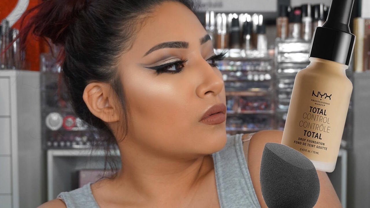 NYX TOTAL CONTROL DROP FOUNDATION CARAMEL REVIEW - Alexisjayda