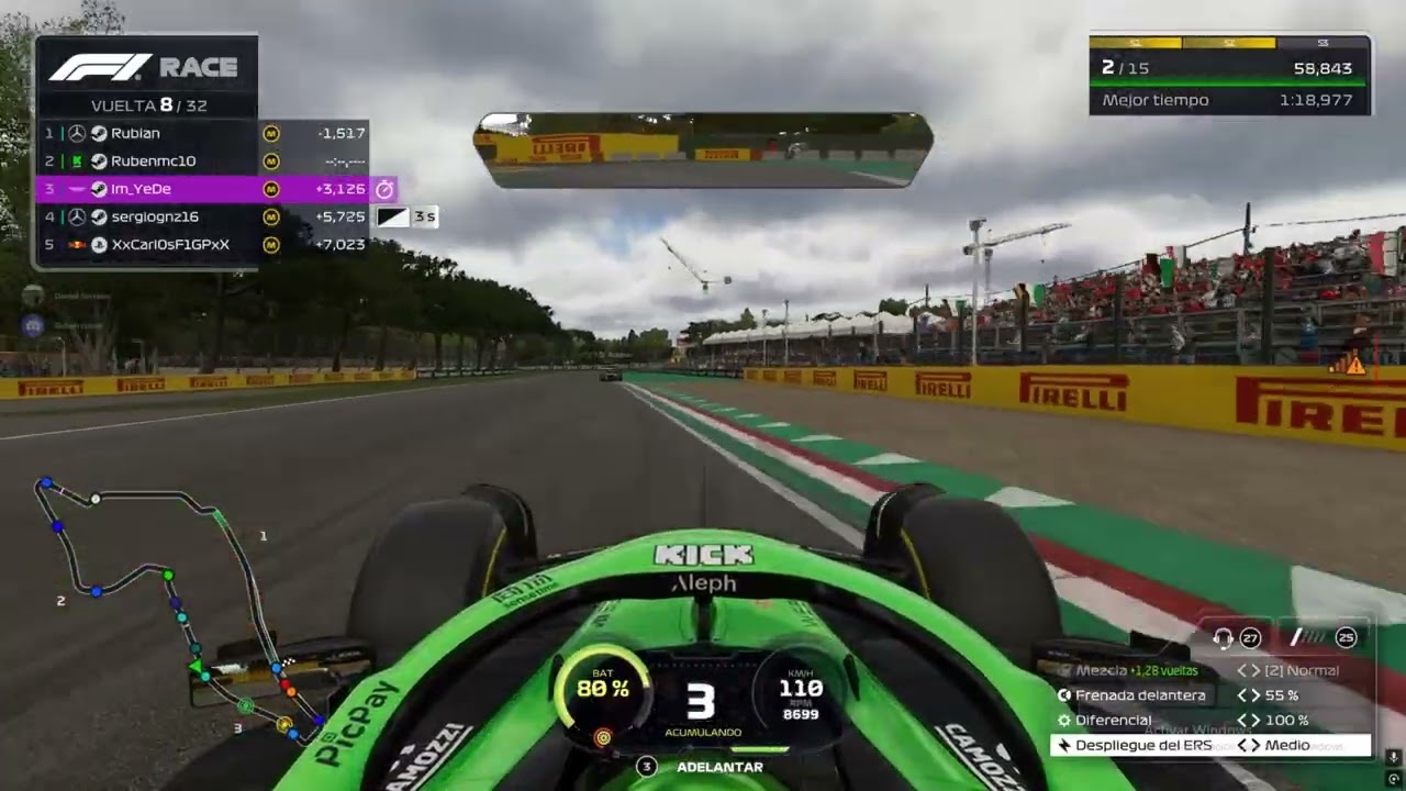 campeonato solof1 ronda 7 . gp imola