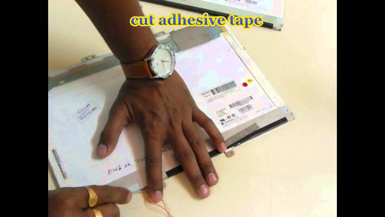 HOW TO REPLACE LAPTOP LCD CCFL BULB PANEL