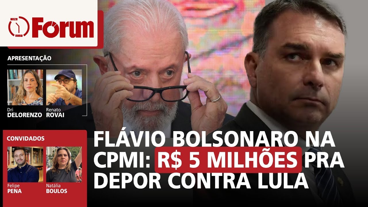 Flavio Bolsonaro: R$ 5 milhões por depoimento contra Lula | Dino pra cima dos super-salários