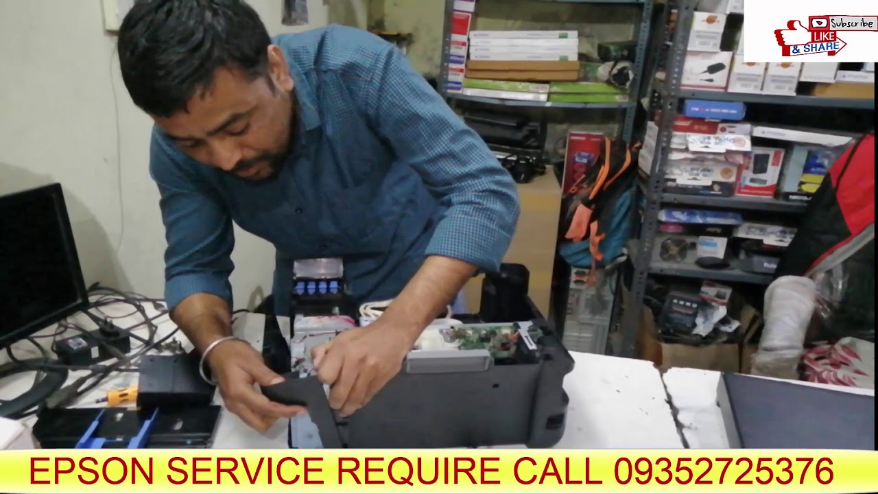 EPSON PRINTER L3110, L3115,L4150,L4160, L380 SERVICE REQUIRED SOLUTION COMPLETE ASSEMBLING 3110