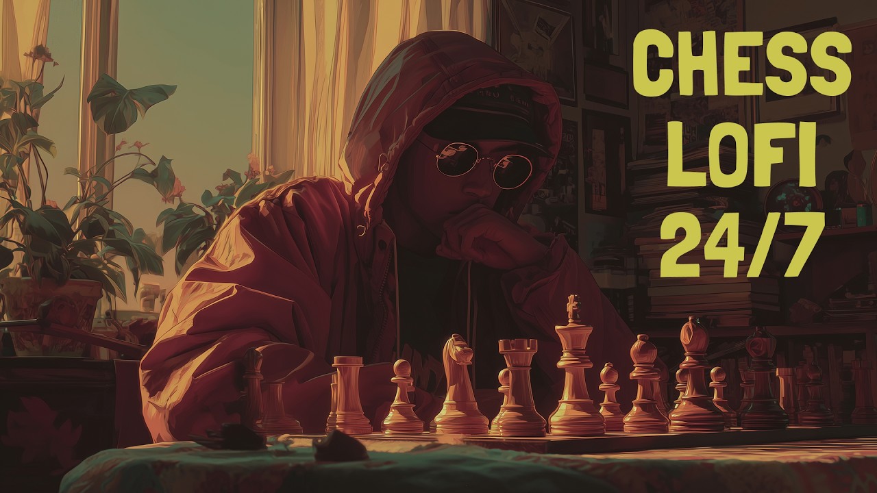 24/7 Chess Cafe : Games, Tactics & LoFi Beats #chess #lofi