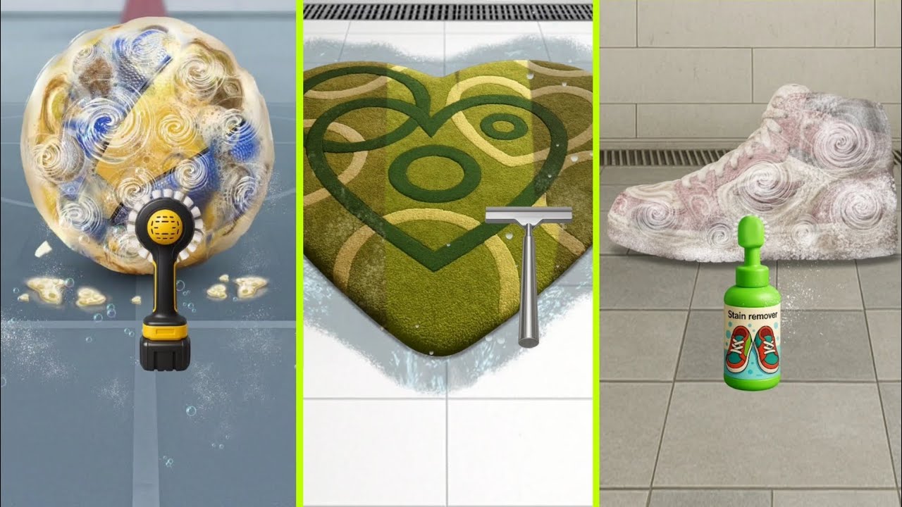Ultimate Cleaning Makeover ASMR ✨🧼 | Football, Floor Mat, Shoes & More Satisfying Fixes #gameplay 