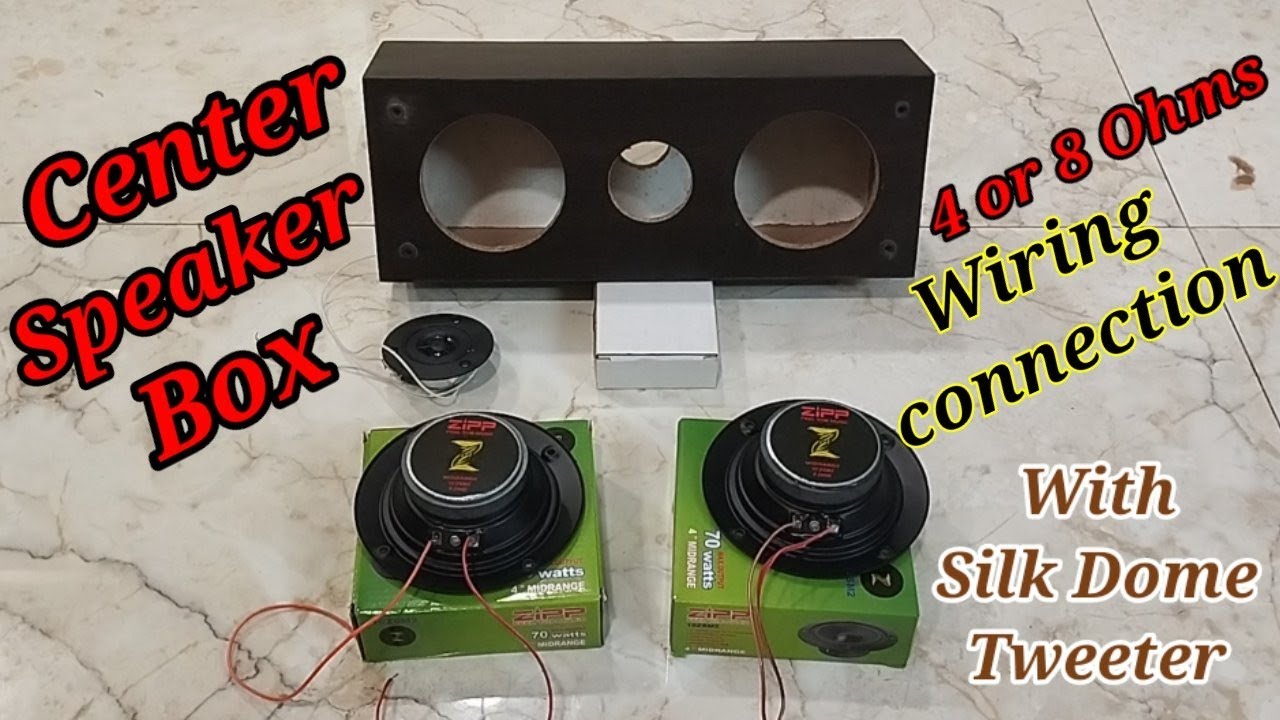How to give wiring connection for Center speaker box in Parallel and Series method | GKS Info Tech