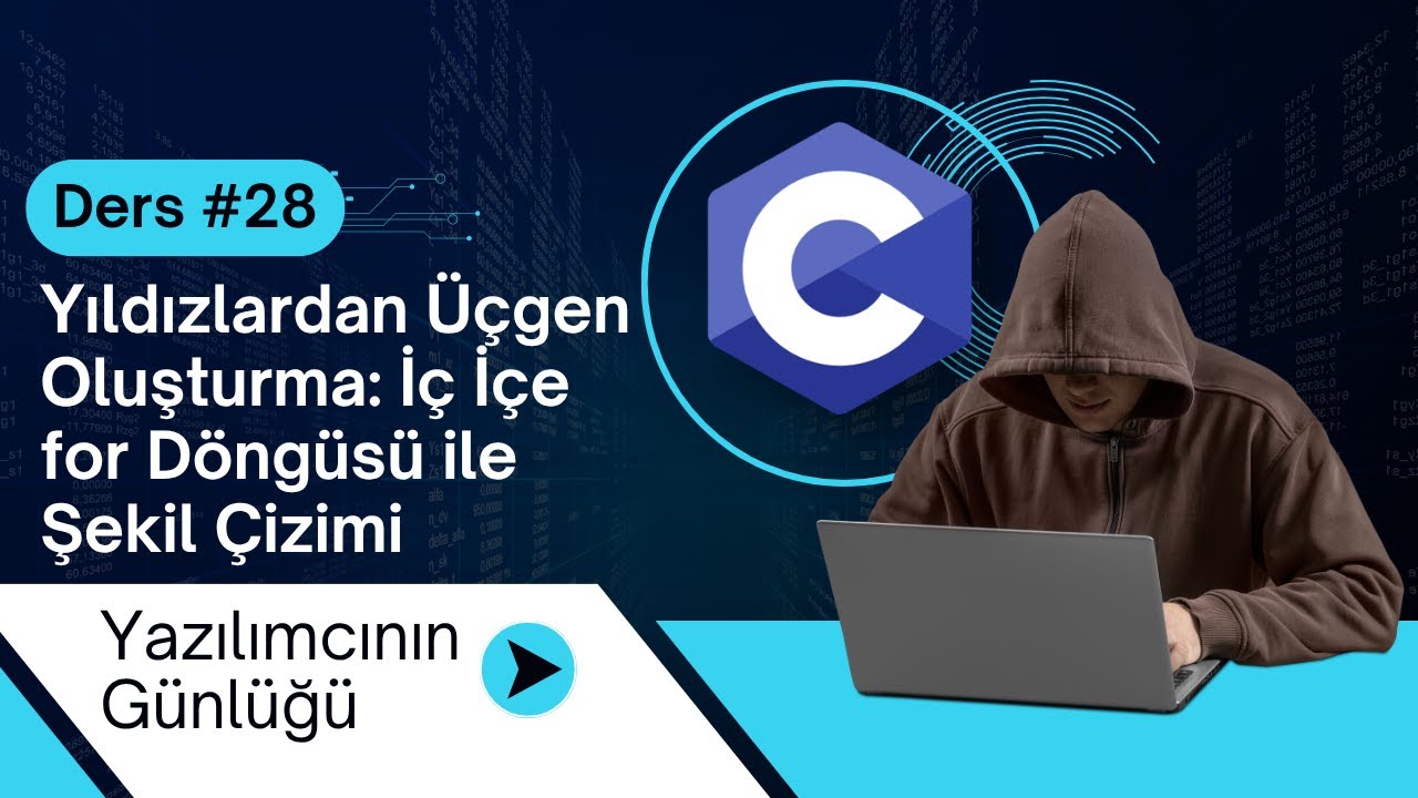 Ders #28 – Yıldızlardan Üçgen Oluşturma: İç İçe for Döngüsü ile Şekil Çizimi