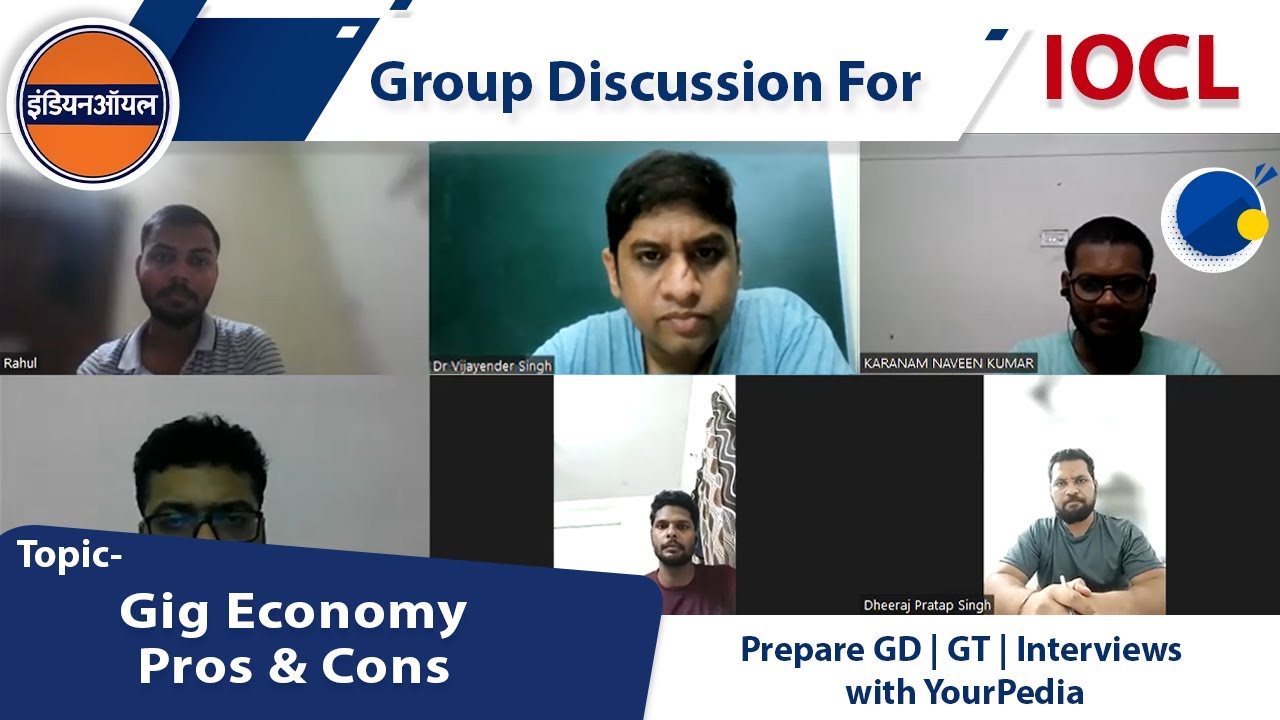 GD Gig Economy Pros & Cons | IOCL |  Start GD GT Guidance & Preparation for PSU's with YourPedia