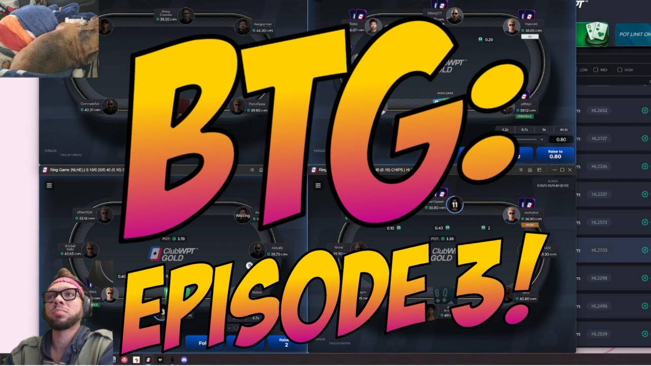 Behind The Grind Episode 3: NLHE ClubWPT Gold Small & Micro Stakes!