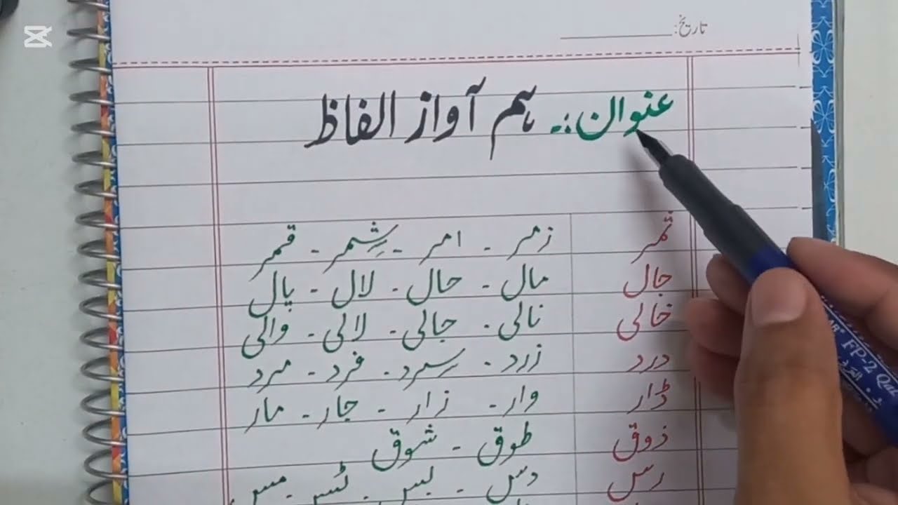 Ham Aawaz Alfaaz│ Hum Qafia Alfaaz │ Rhyming Words in Urdu│ 