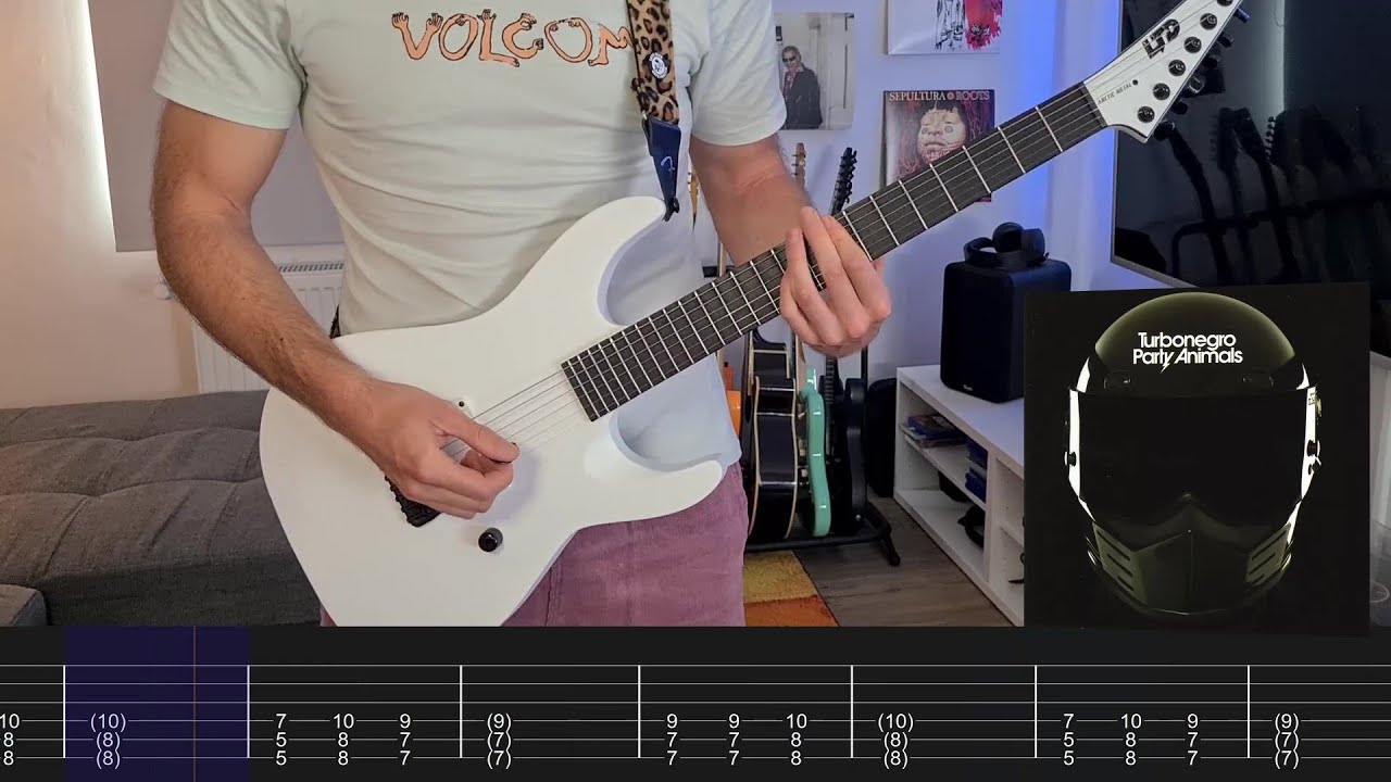 Turbonegro - All My Friends Are Dead (Guitar Cover + Screentabs)