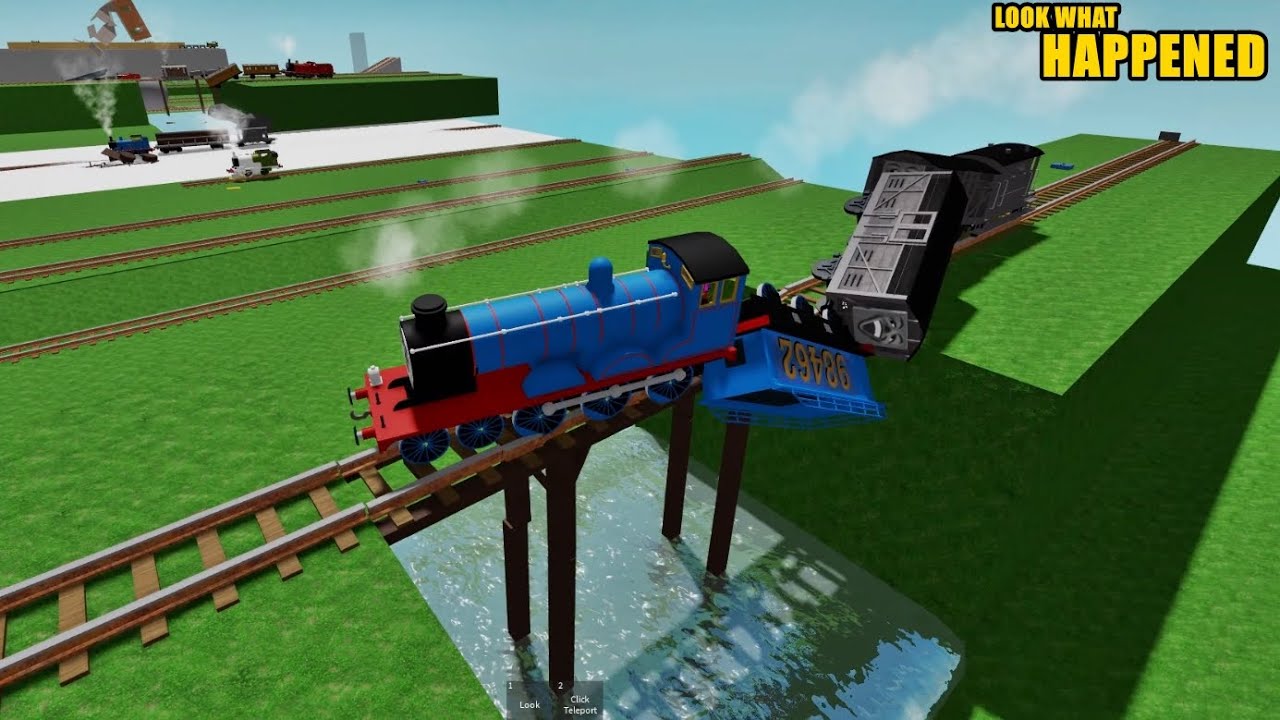 Thomas the Tank tried crossing the bridge… but it completely collapsed under the train! 3