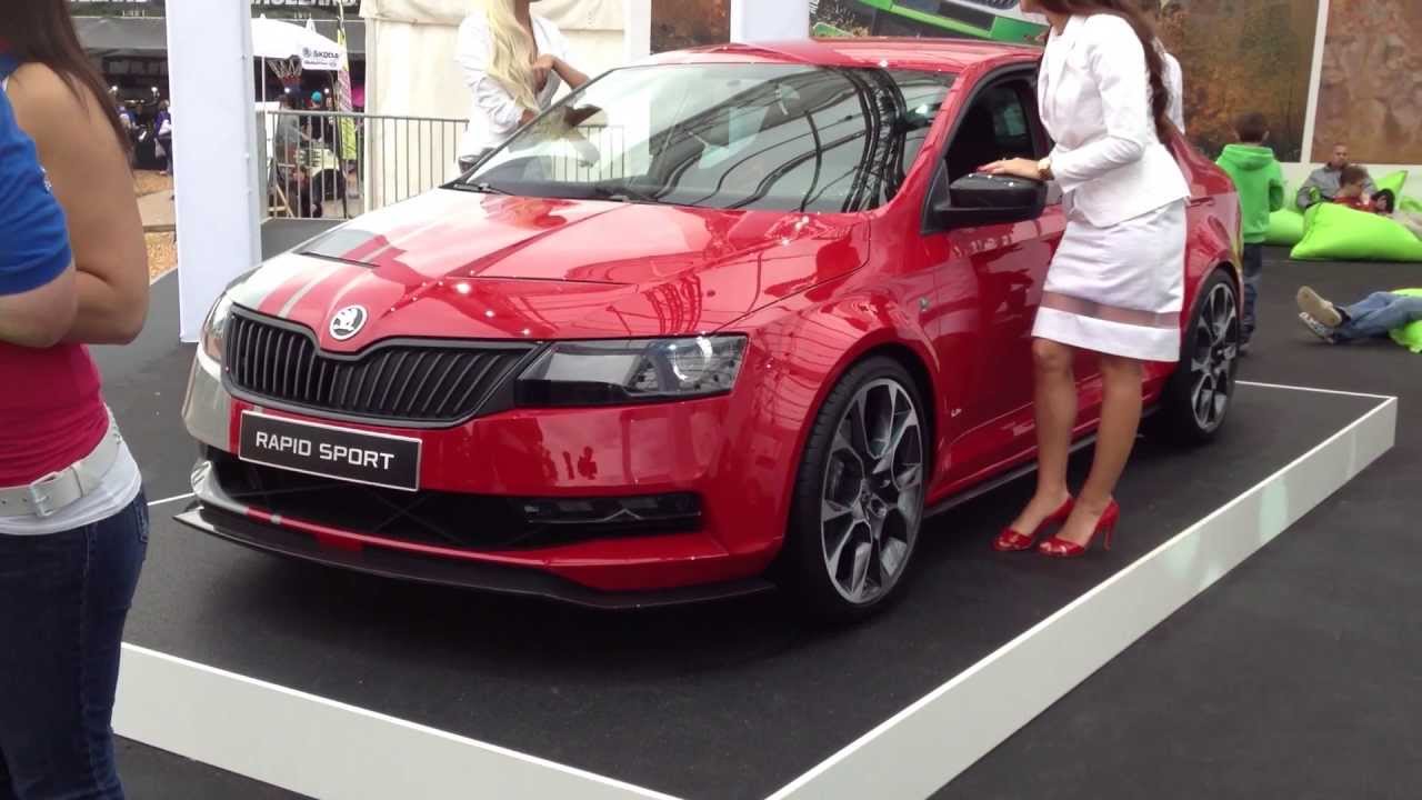 Skoda Rapid Sport (in red)