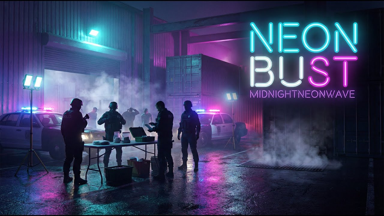 Neon Police Bust 🚨🌃 | MidnightNeonWave 80s Neon-Noir Synthwave Mix