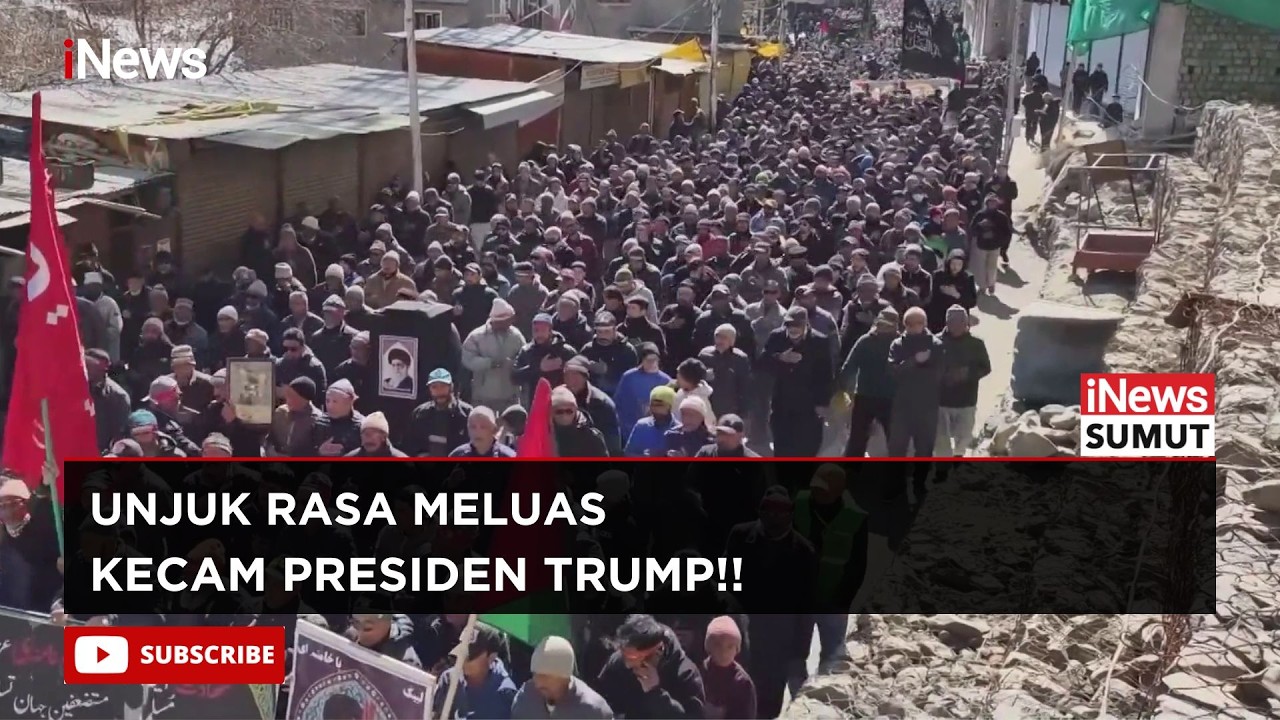 Unjuk Rasa Meluas!! Puluhan Ribu Demonstran Kecam Serangan Amerika ke Iran