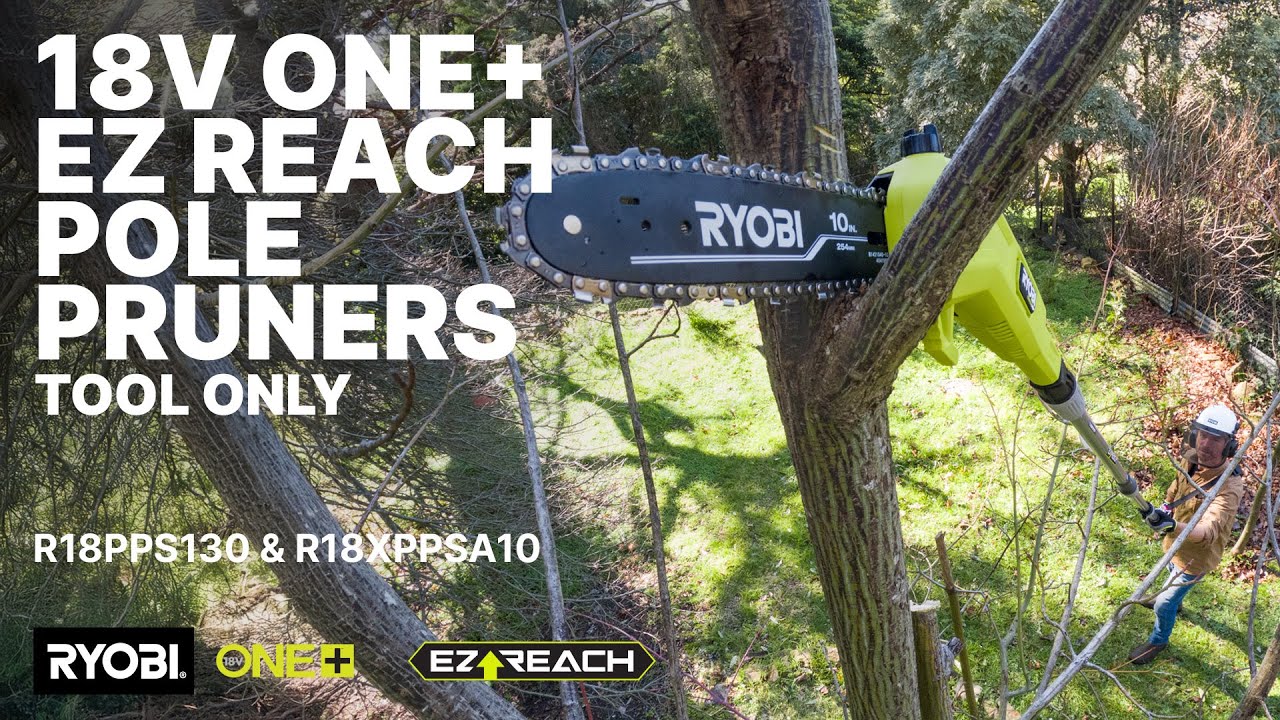 RYOBI 18V HP™ Brushless EZ Reach™ 10”(254mm) Pole Pruner (R18XPPSA10)