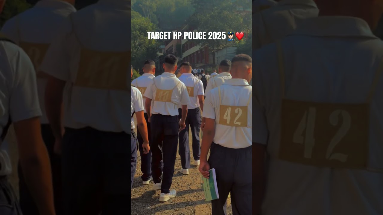 TARGET 😍HP POLICE 2025👮🏻&zwj;♂️ (HPPTC)🚔 #hppoliceexam2025 #hppolice #dharmshala #daroh