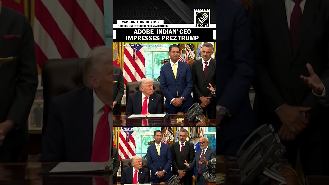 Adobe&rsquo;s Indian-origin CEO earns praise from President Trump during Diwali event at White House