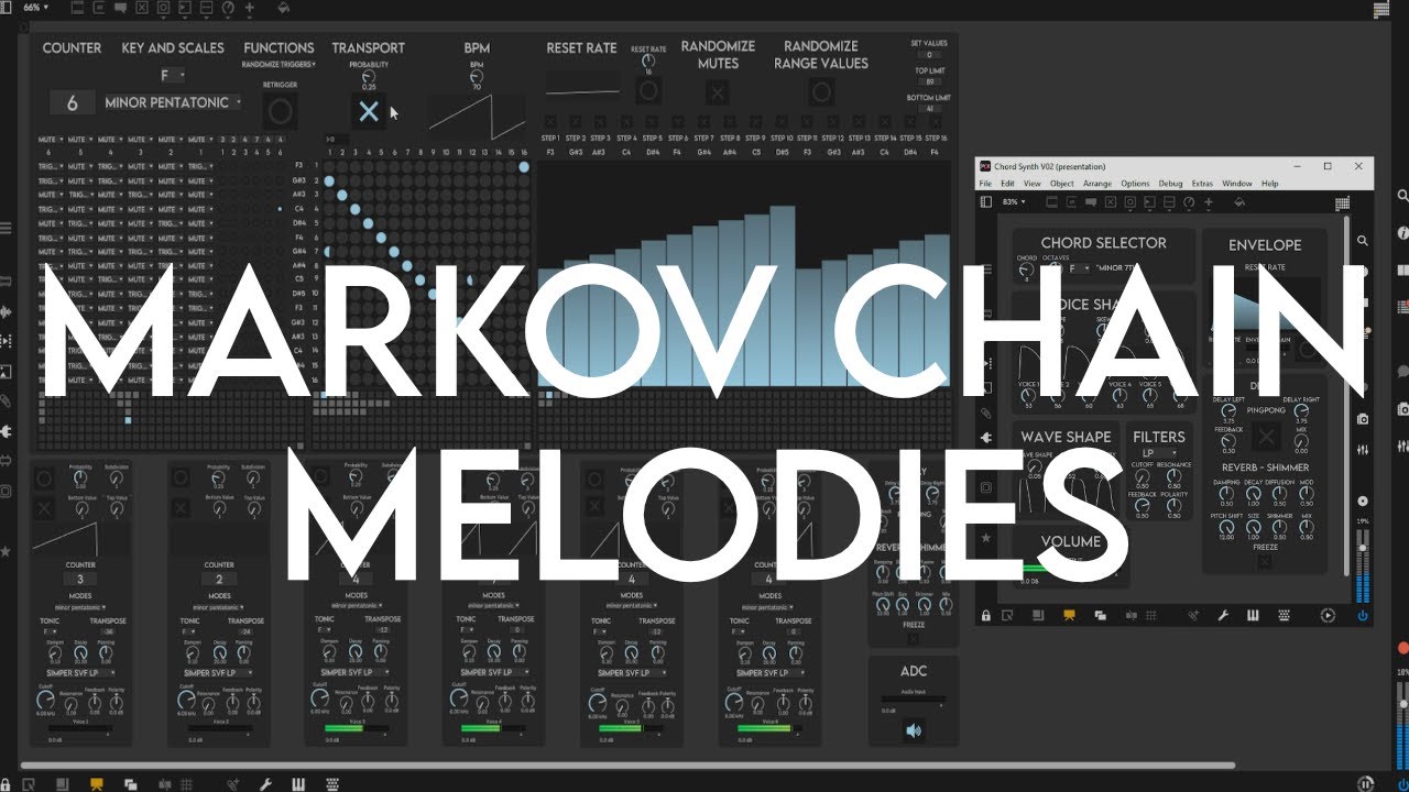 Melodies and markov chains - Max Msp 9