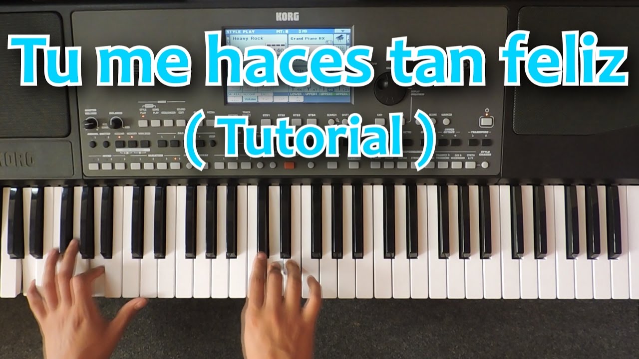 TU ME HACES TAN FELIZ TUTORIAL PIANO 🎹