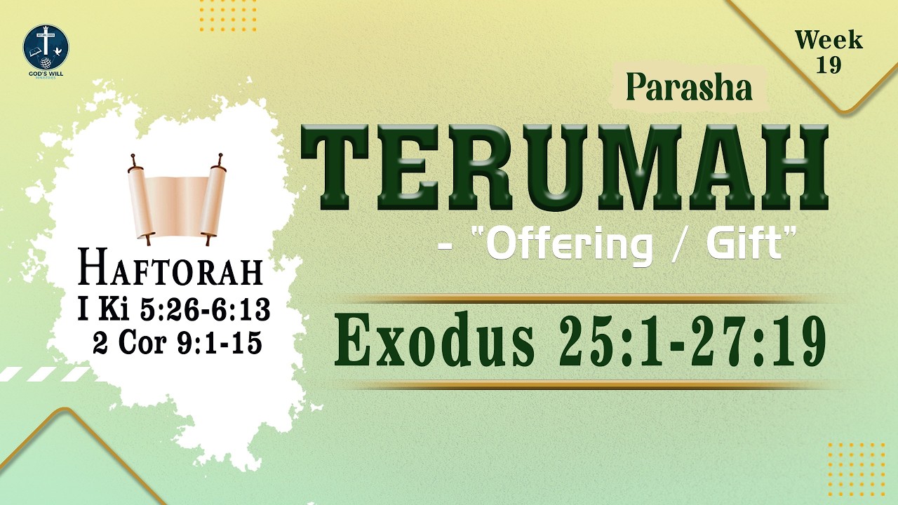 SHABBAT SERVICE | PARASHA TERUMAH - OFFERING/GIFT | PAS. CHINTHIYA JOHN  | 20.02.2026