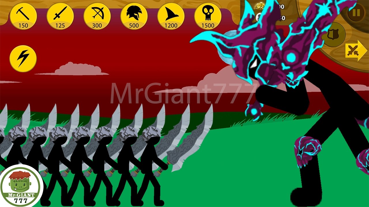 ARMY TEAM SUMMON 9999 MERCENARY LEADER VS TITAN BOSS VAMPIRE | Stick War Legacy Mod | MrGiant777