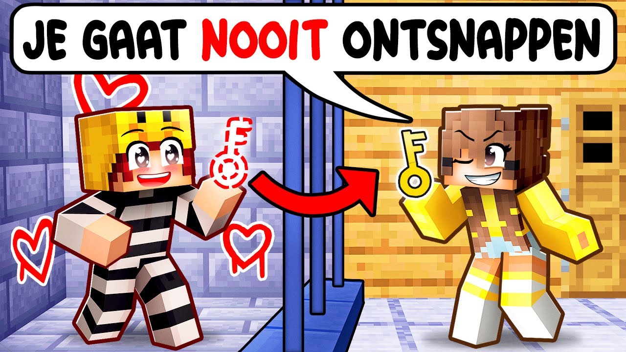 OPGESLOTEN In Mijn CRUSH Haar GEVANGENIS! (Minecraft)