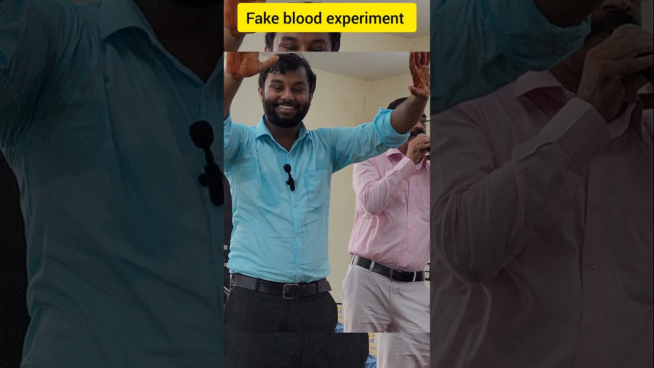 Fake blood experiment.#stali