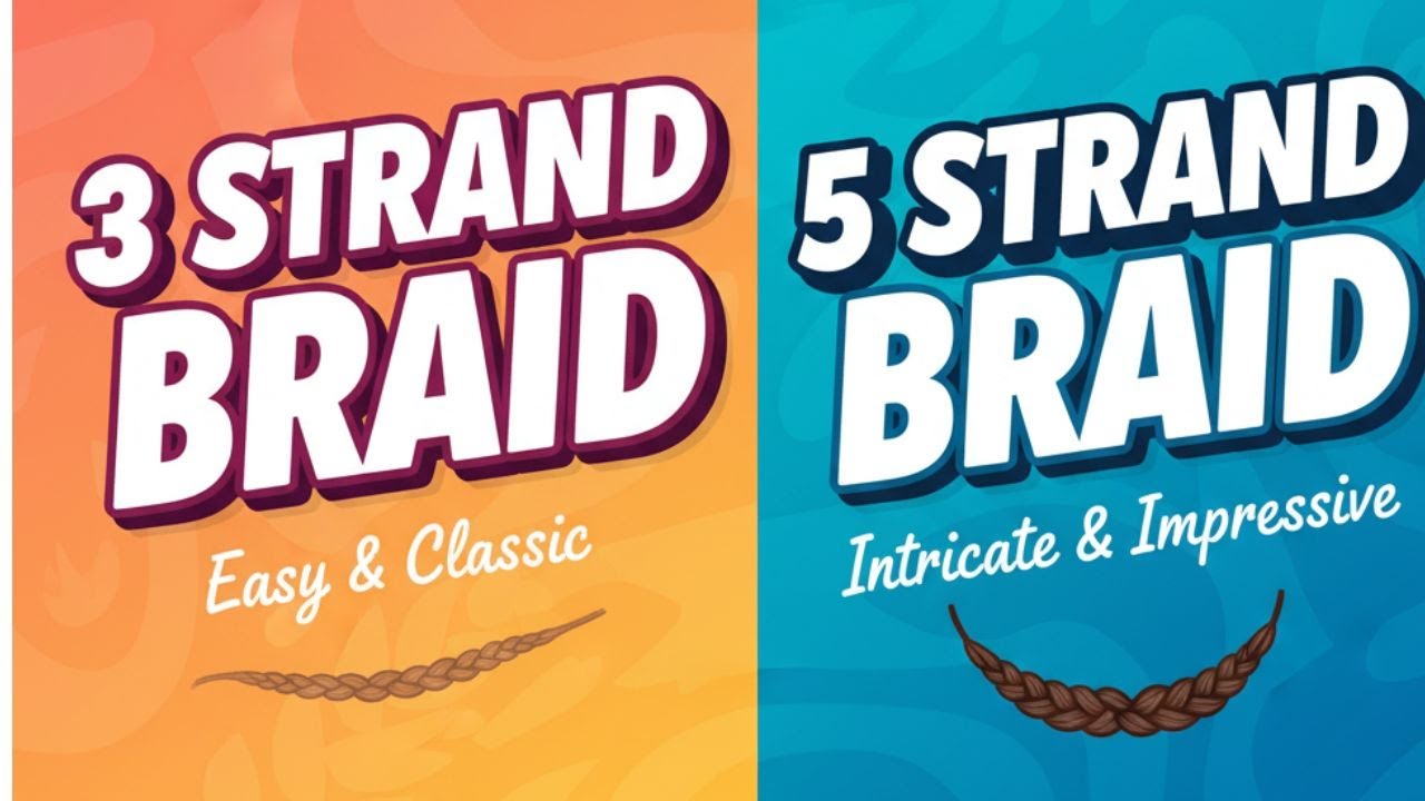 8_How to Braid Hair | Easy 3-Strand & Beautiful 5-Strand Braid Tutorial