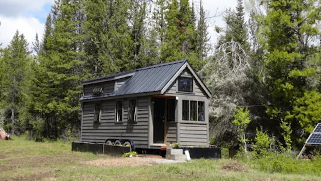 The Fy Nyth is a customized 24&prime; Cypress Overlook plan from Tumbleweed Tiny House Company