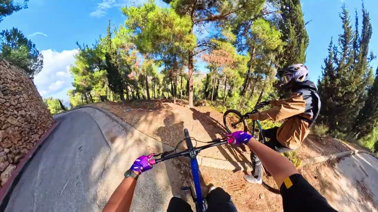 One trail. Friends pushing limits.