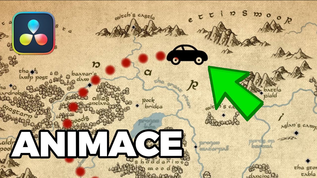 Cestovatelská Animovaná Mapa v DaVinci Resolve FUSION