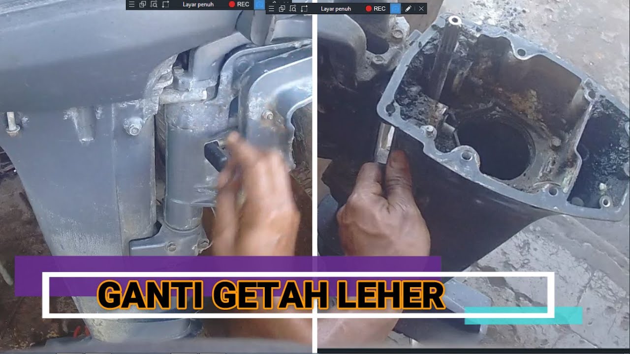Mesin tempel Doremi ganti getah leher. bus leher