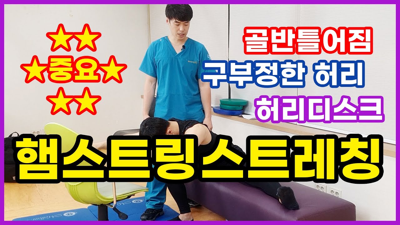햄스트링 스트레칭, 허벅지 뒷벅지 햄스트링 늘리기 : 매일 앉아만 있는 사람들 따라하세요!