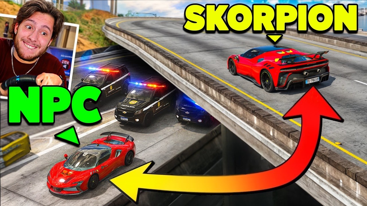 Duplicando carro com NPC pra CONFUNDIR a POLÍCIA! (GTA 5 RP)
