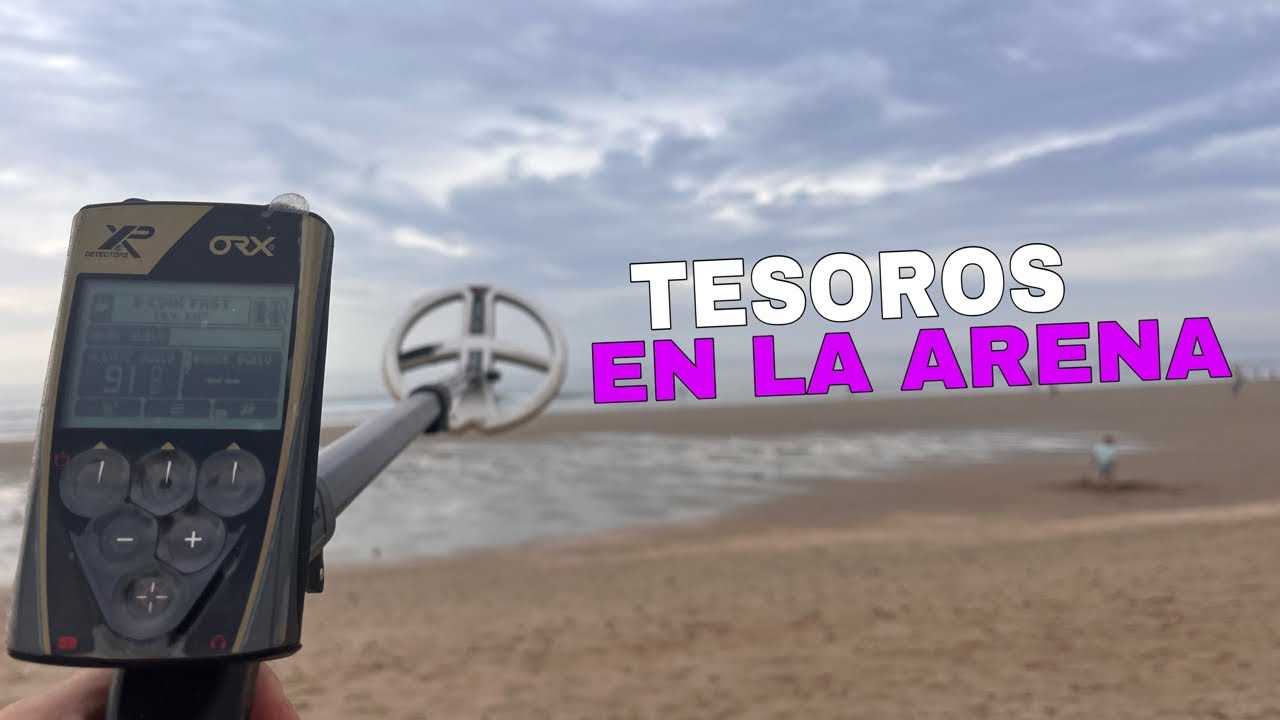 Tesoros en la arena - Detección metálica en playa con detector de metales XP ORX