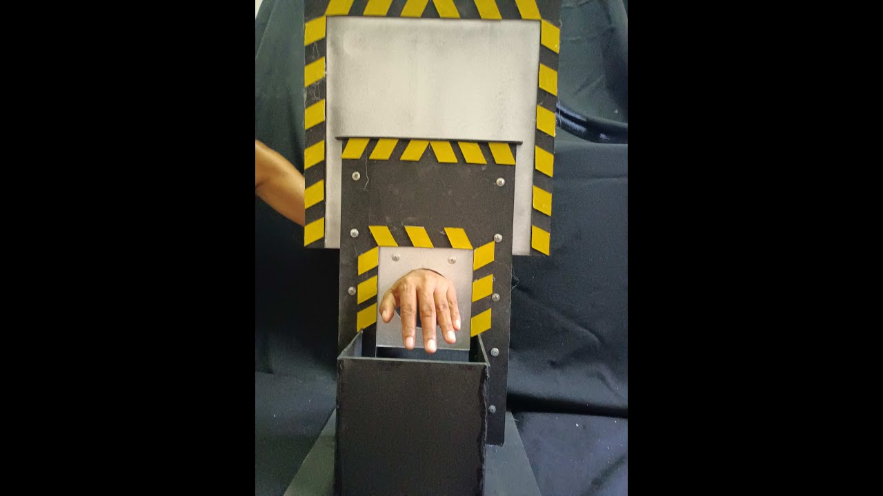 Hand guillotine magic trick revealed & how to make.