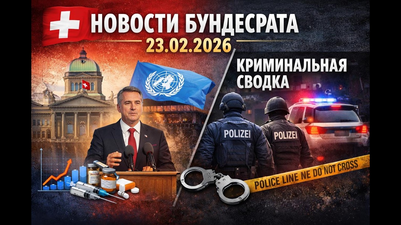 Новости Бундесрата, Швейцария &mdash; 23 февраля 2026 года. Криминальная хроника#новости #news