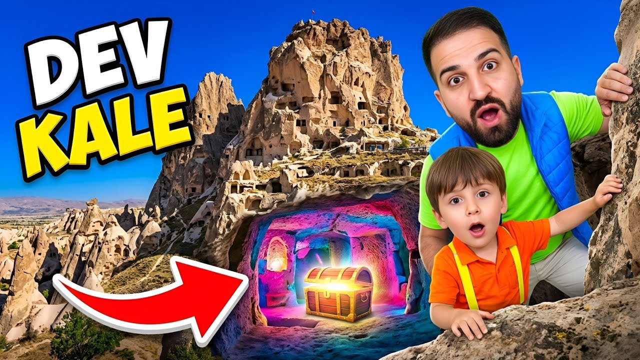 DEVASA KALENİN TEPESİNE ÇIKTIK‼️KAPADOKYADAYIZ‼️Uçhisar Kalesi Nevşehir Kapadokya