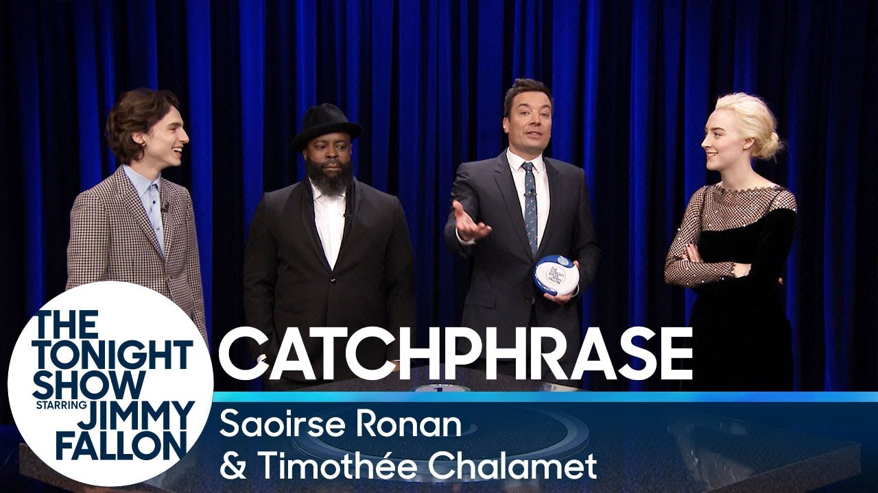 Catchphrase with Saoirse Ronan and Timothée Chalamet