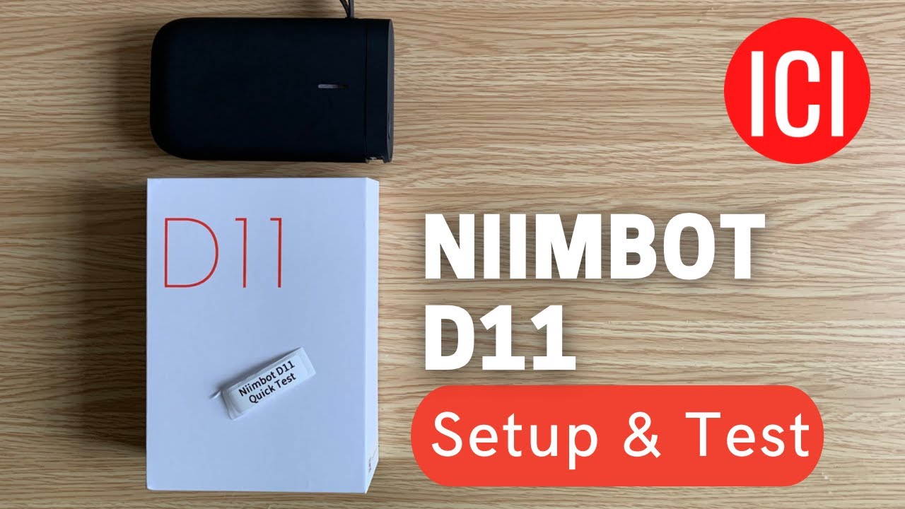 Niimbot D11 Label Printer Setup & Test