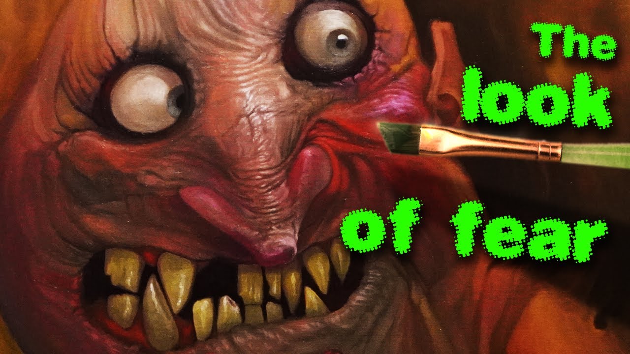 Water Mixable Oil Painting- Expression of EXTREME TERROR!