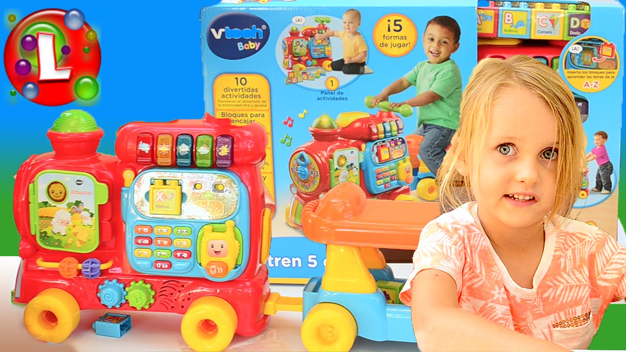 Поезд vTech Baby Maxi 5 в 1 для малышей, распаковка и обзор игрушек/ Vtech baby tren maxi 5 in 1