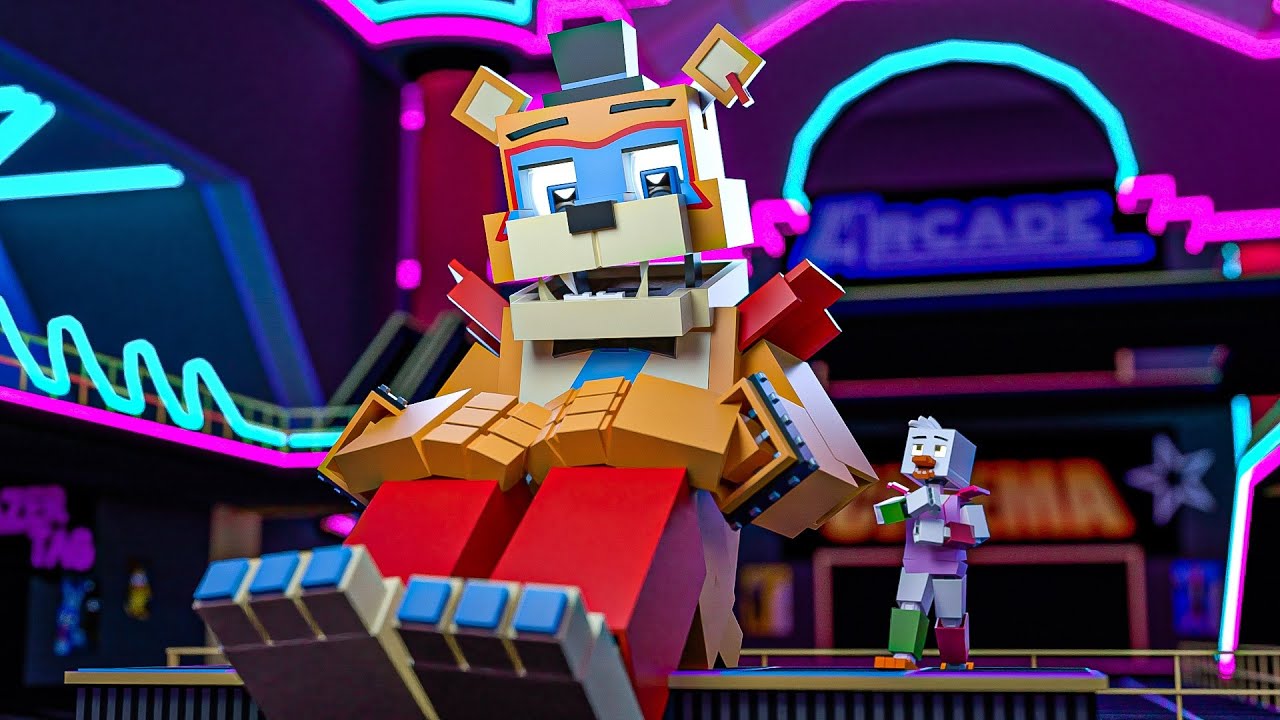 Minecraft FNAF Freddy becomes a giant! (Minecraft Roleplay)