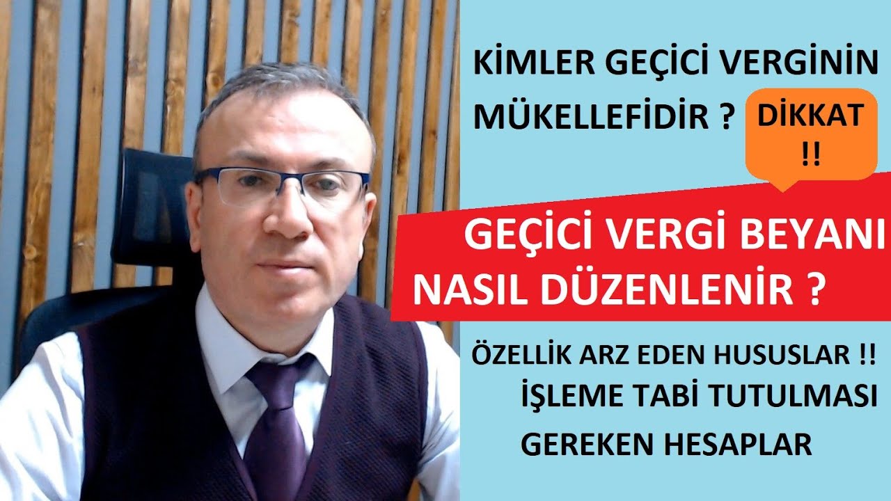 GEÇİCİ VERGİ BEYANI NASIL DÜZENLENİR ?  | UYGULAMALI ANLATIM