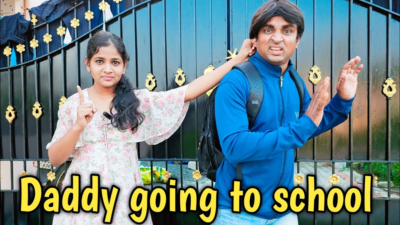 My father going to school 🤪😝 | comedy video | funny video | Prabhu Sarala lifestyle