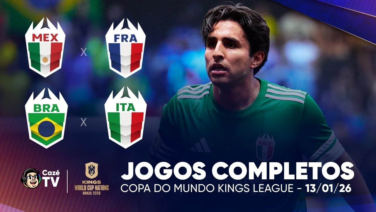 JOGO COMPLETO: BRASIL X IT&Aacute;LIA | COPA DO MUNDO KINGS LEAGUE 2026 | QUARTAS DE FINAL